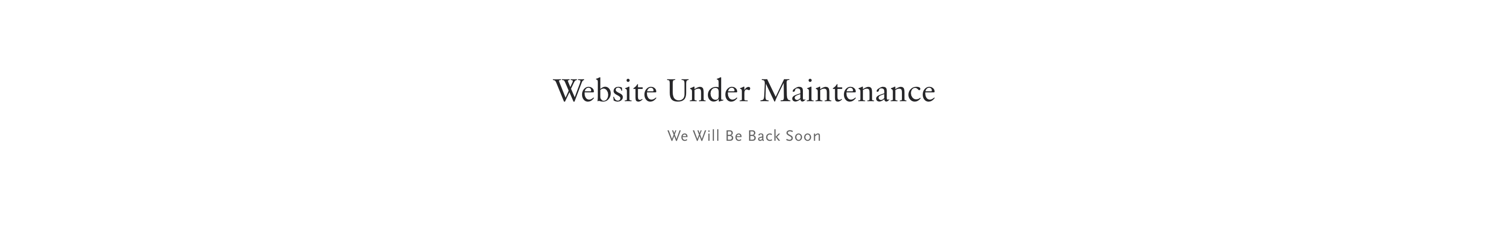 Maintenance